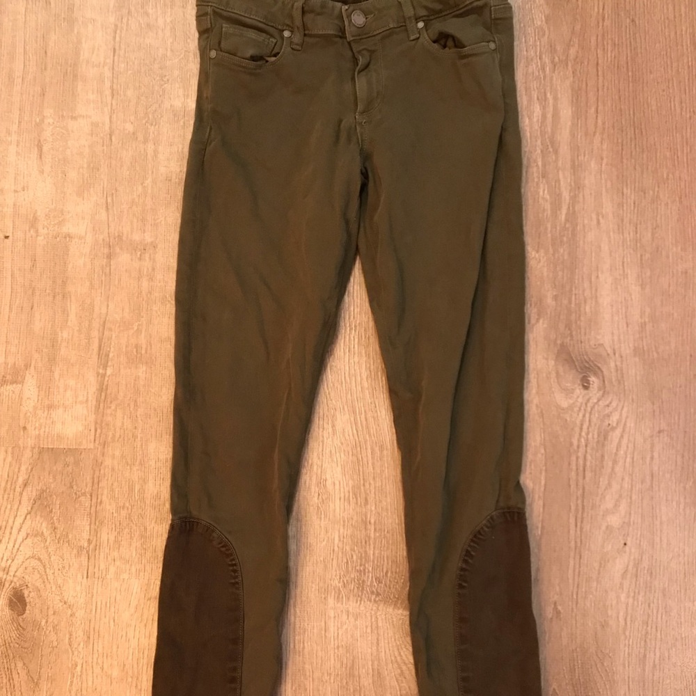 Paige Denim Wheatgrass | Size 27 | Two Toned w/ Ankle Zip Feature